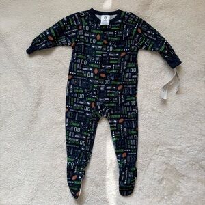 Seattle Seahawks NFL Toddler Sleeper Footed Pajamas size 2T